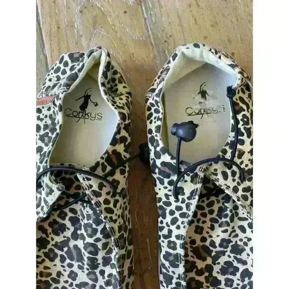 Corky's Kayak Leopard Slip On Women's Boat Shoe, size 8 - Picture 4 of 11